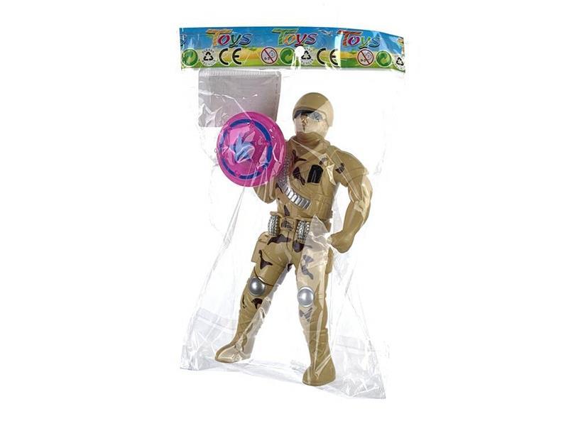 Hand Pressed Soldier With Captain America Shield(With Light)