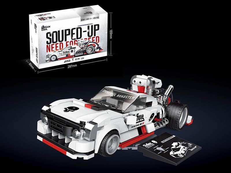 White Lightning Building Blocks Car 436pcs