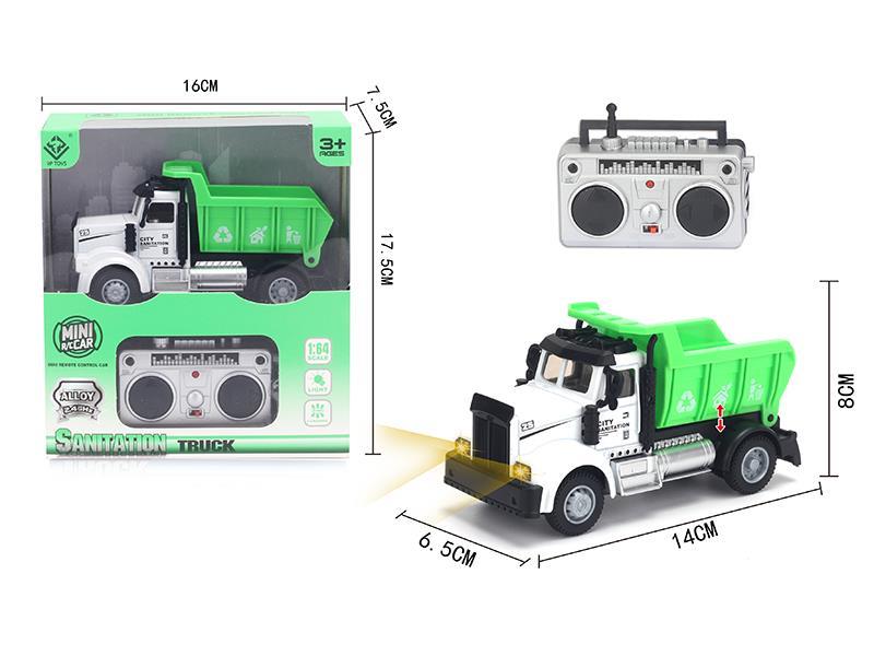 2.4G Remote Control  Alloy Sanitation Truck