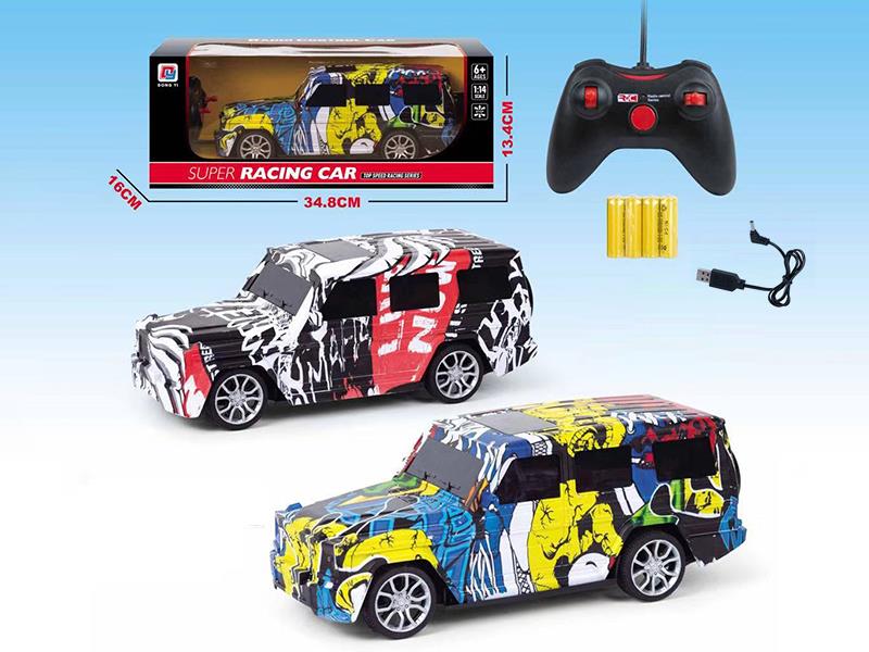 1:14 4-Channel Remote Control  Water Transfer Printing Benz Simulated Car
