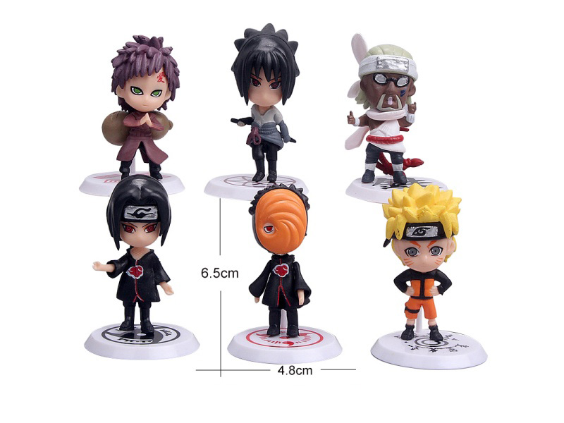 The Price Of A Complete Set Of Solid Pvc Naruto 6-Piece Children'S Toy Figurines