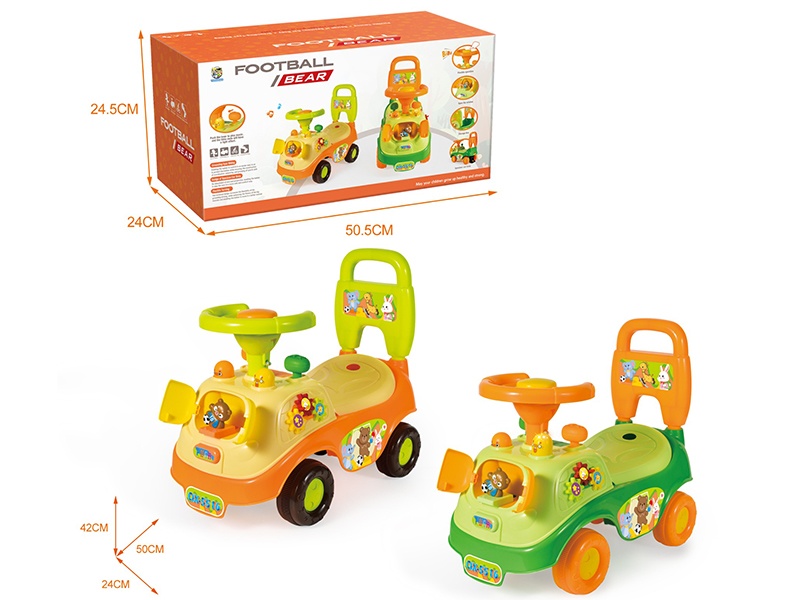 Little Bear Scooter (BB Whistle Steering Wheel) With Music, DIY Sticker