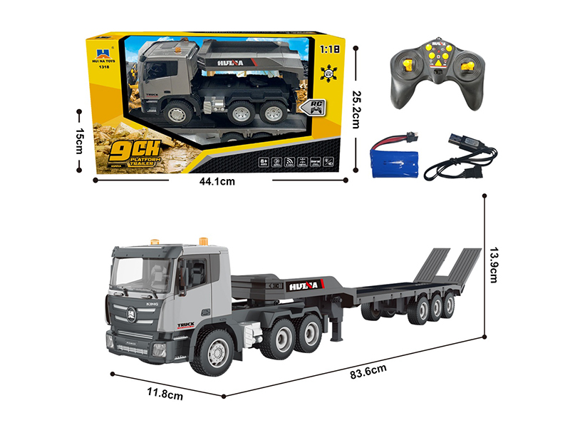 1:18 9CH R/C Platform Trailer