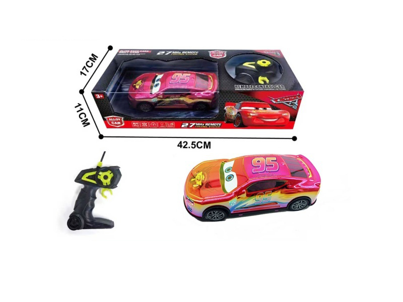 1:24 Four-Way Alloy Remote Control Car With Light (23 Cm) Uv Color Plating Process