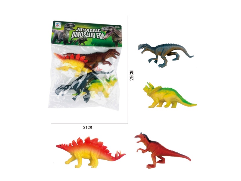 Pvc Simulation Dinosaur 4Pcs