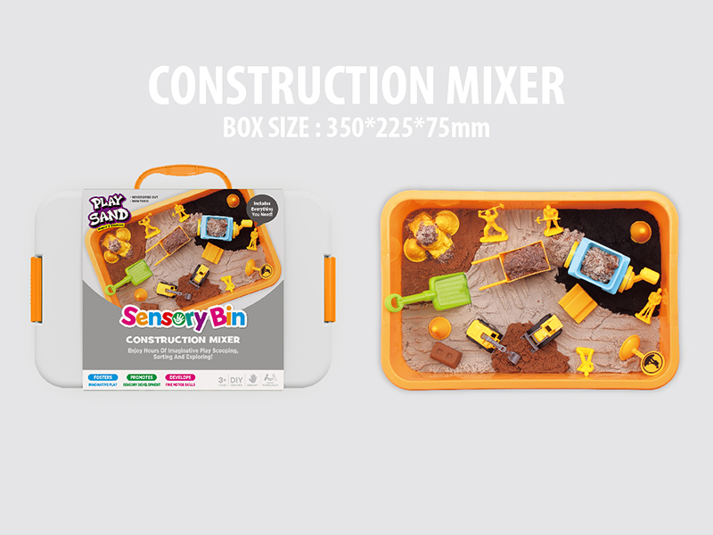 Play Sand Sensory Box Construction Mixer Set