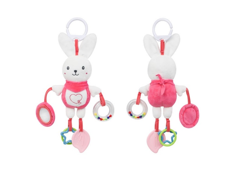 Vocal Rabbit Baby Safety Mirror Pendant