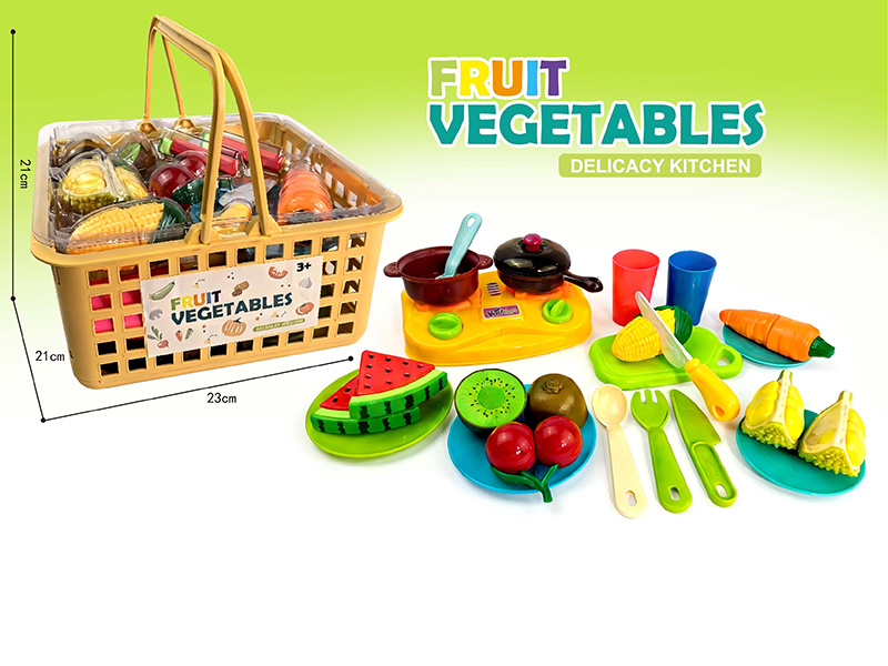 Kitchen Storage Basket Cutting Fruits And Vegetables Set