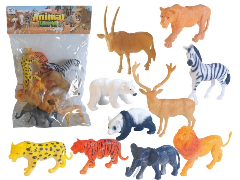 Pvc Simulation Animal 10Pcs