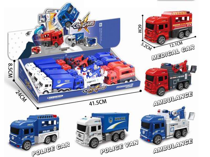 Friction City Rescue Teams 12pcs