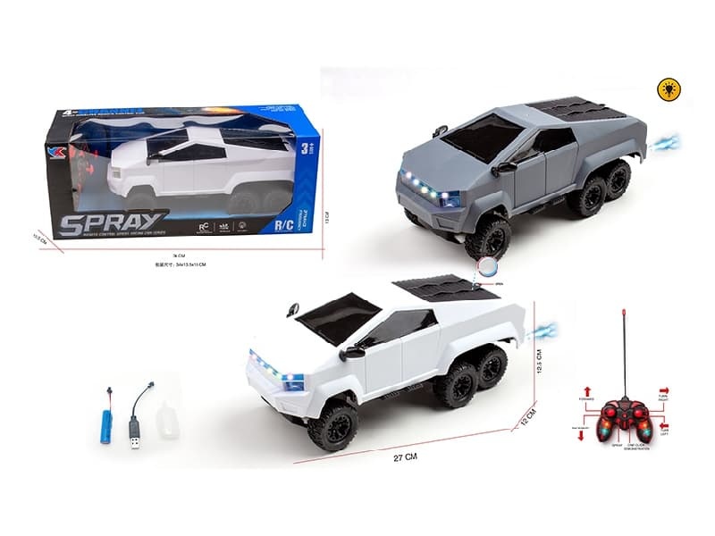 1:16 6CH R/C Six Wheeled Tesla Car  With  Light