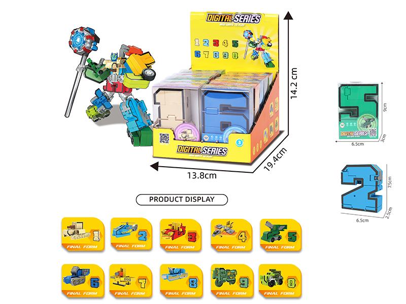 Digital Series Transformation Toys 10pcs