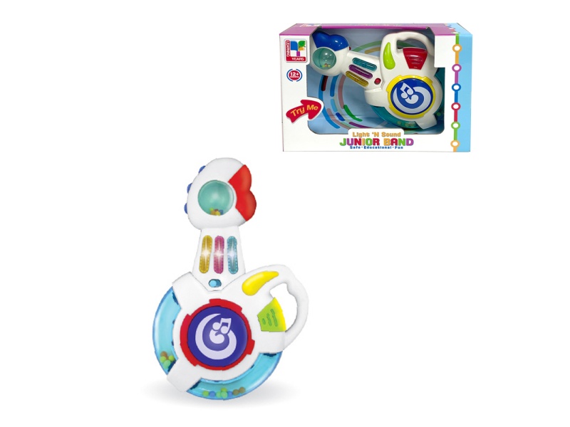 Guitar with light and music