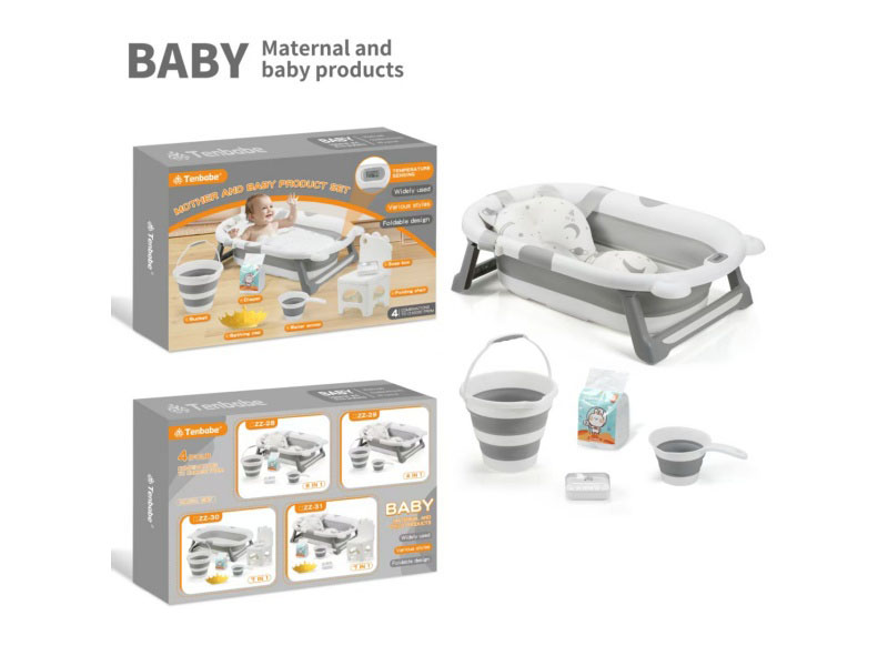 Folding Bathtub Six-Piece Set