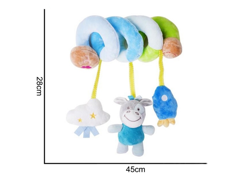 Plush Blue Bull Bed Wrap