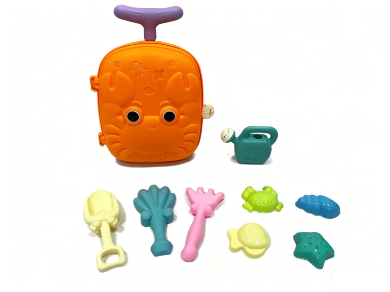 A 9-Piece Suitcase With A Handle