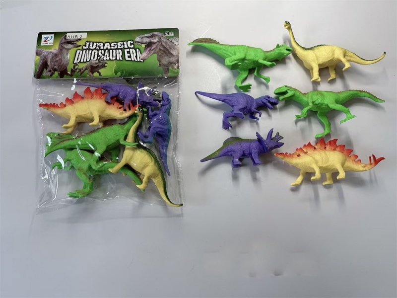Pvc Dinosaur Set 6Pcs