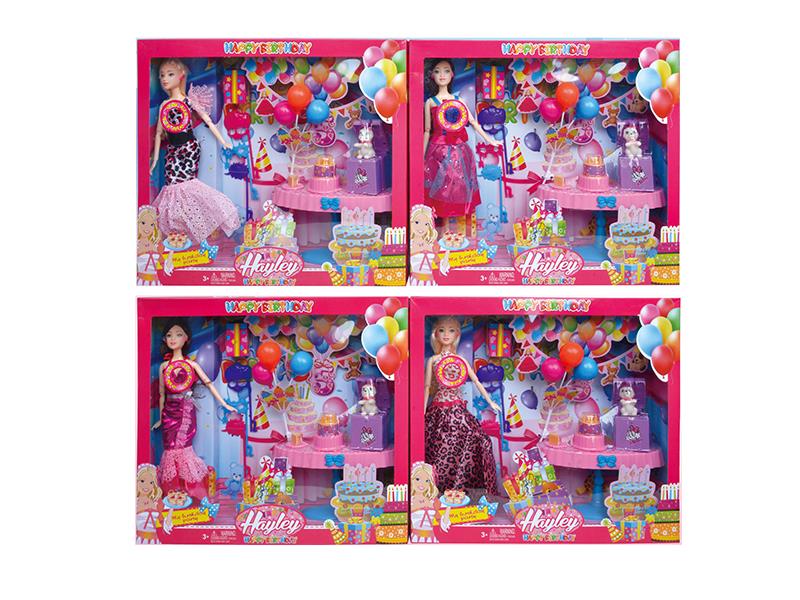 Hayley Fashion Doll Birthday Party Set(Lights,Music)
