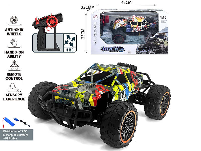 1:10 4CH Remote Control High-Speed Off-Road Vehicle(Graffiti)