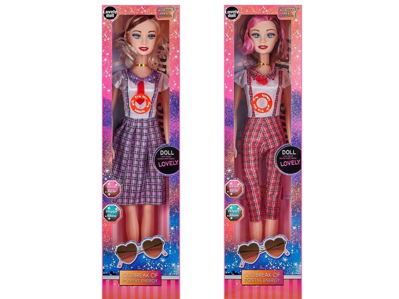 A 22-Inch Hollow Music Ic Fashionable Barbie Doll In A Window Box