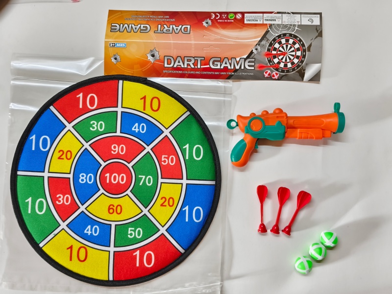 36CM Velcro Dartboard With Sticky Ball, Gun, Dart