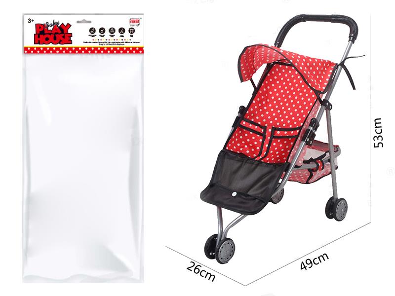 Play House Series - Baby Sunshade Stroller(Iron)Universal Wheel