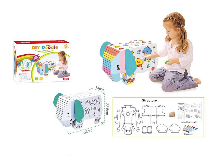 Elephant DIY Doodle