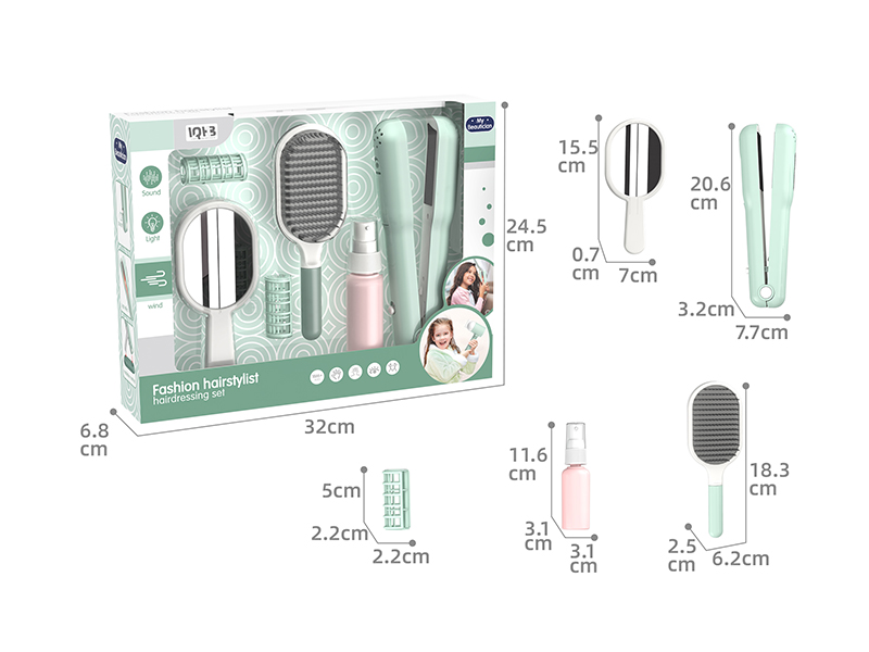 Fashion Hairstylist Hairdressing Set(Straight Hair Stick With Light And Sound)