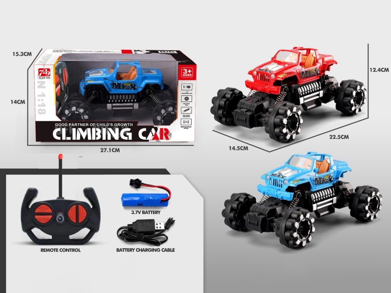 1:18 Graffiti Remote Control Climbing Car