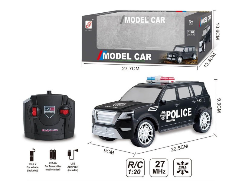 1:20 4CH Remote Control Nissan Police Car