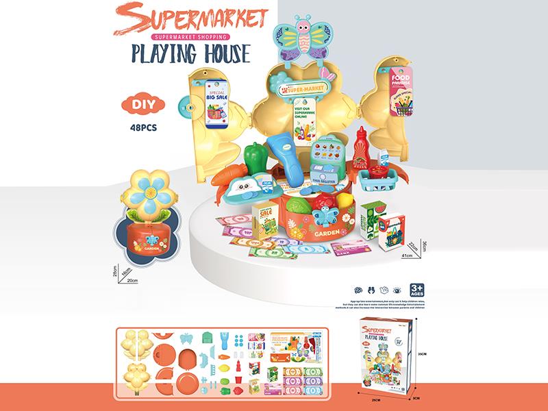 48PCS Supermarket Flower Table