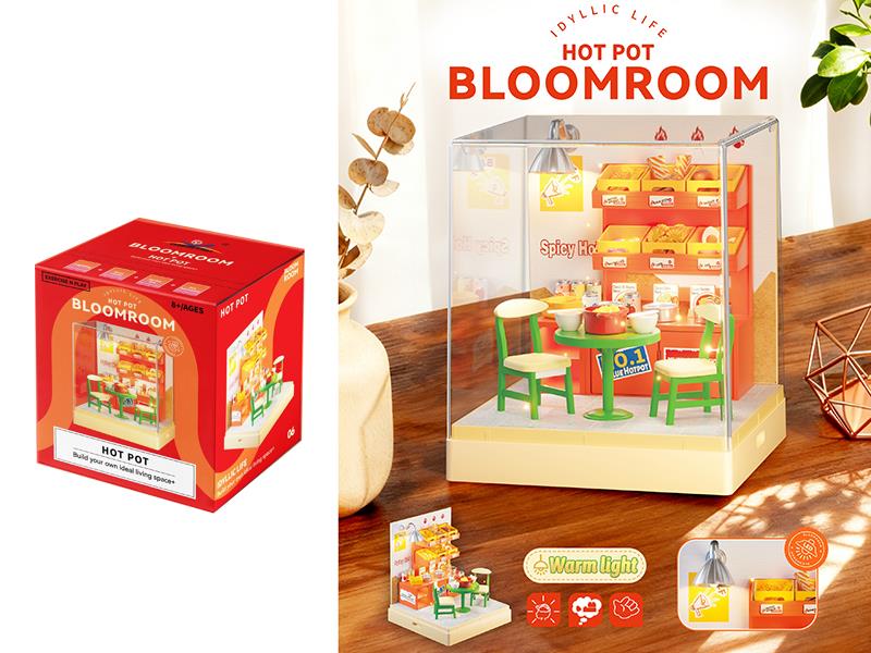 DIY Hot Pot Miniature Scene Toys 68pcs