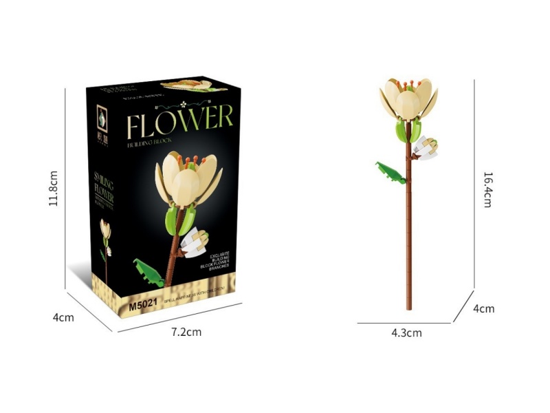 Building Blocks: 68 Pcs Of Michelia Flowers