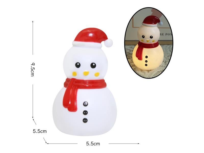 Snowman Lights Red Hat