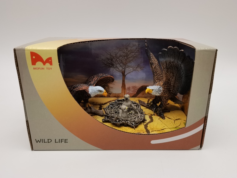 Bald Eagle + Eagle Chick Nest + Sea Eagle Model