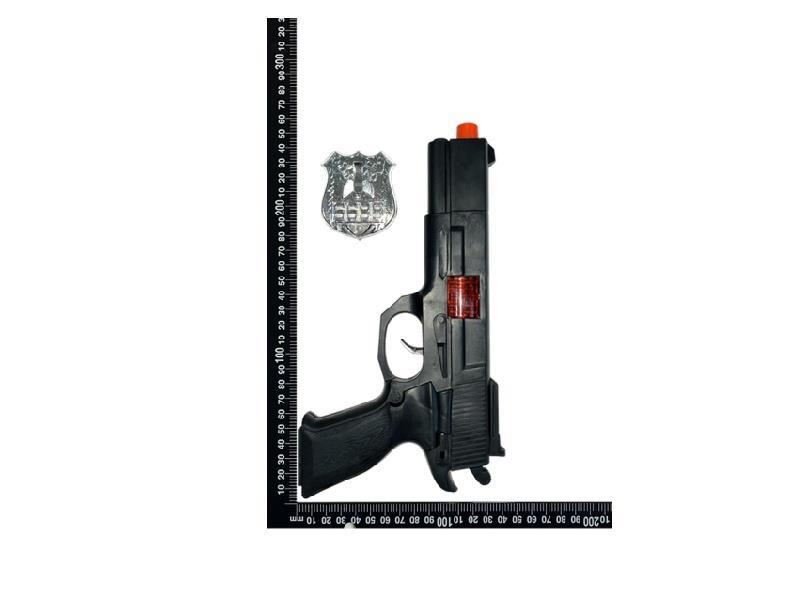 Solid Flint Gun With Badge