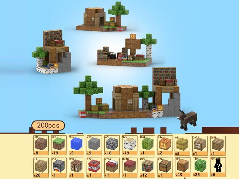 Comfortable Courtyard Magnetic Cube Building Blocks 200pcs