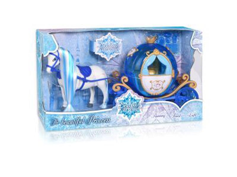 B/O Color Hair Horse Pumpkin Ball(Without Princess)