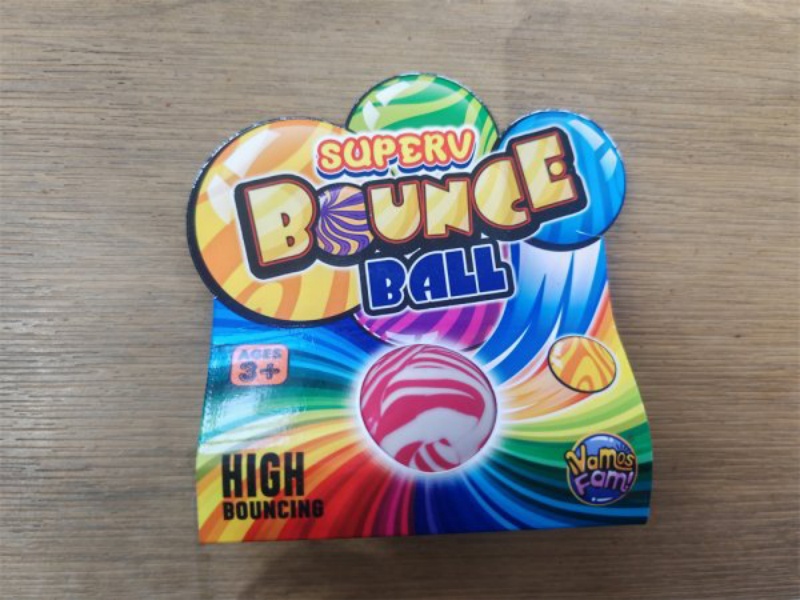 Bounce Ball 45Mm Single Card, Color Theme, Star Stripe Color