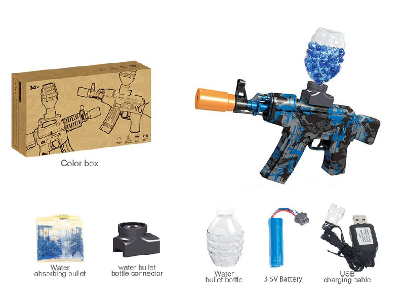 AK Water Bullet Gun With Flash Silencer