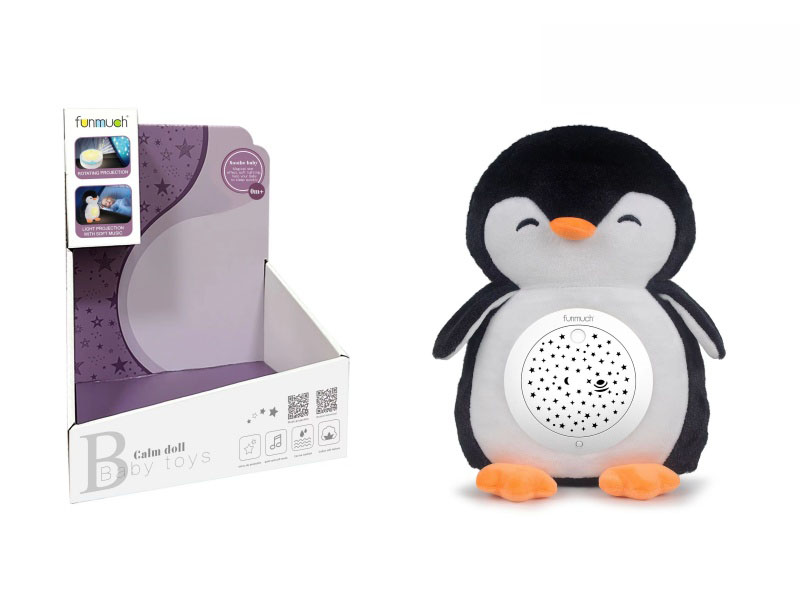 Plush Rotating Projection Sleep Device (Penguin)