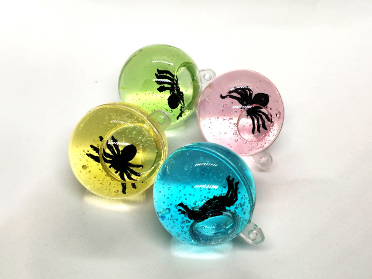 Crystal Mud Slime Slime Transparent Hanging Ball Spider Small Animal Amber Series