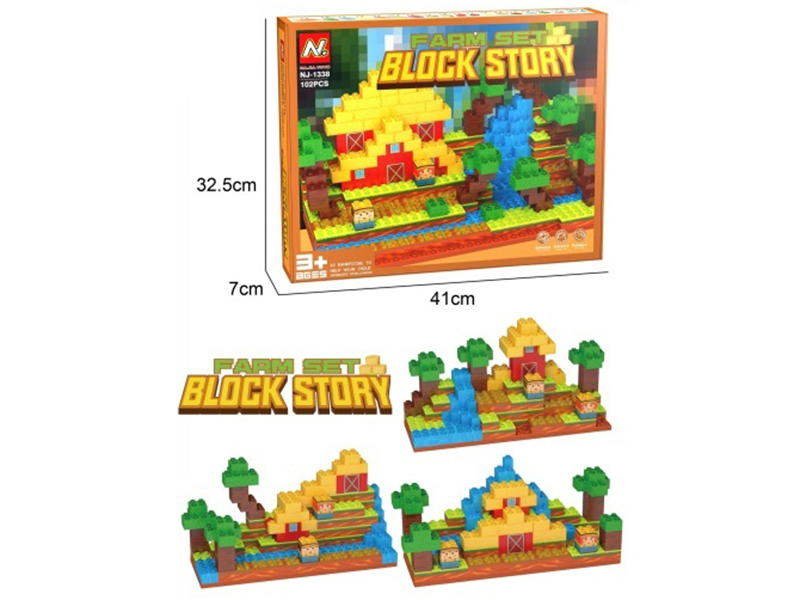 Building Blocks： 104 Pieces Play Family Toys