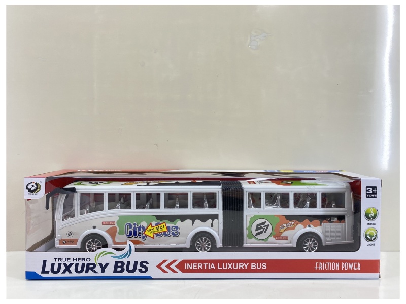 Friction Bus Car (With Lights And Music)