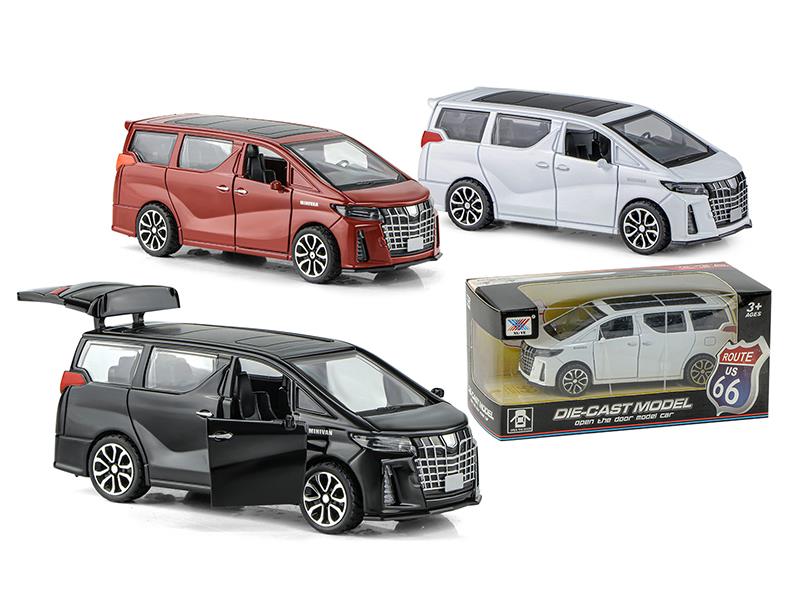 1:32 Pull Back Alloy Toyota Business Car(3 Side Doors Open)(1PS)