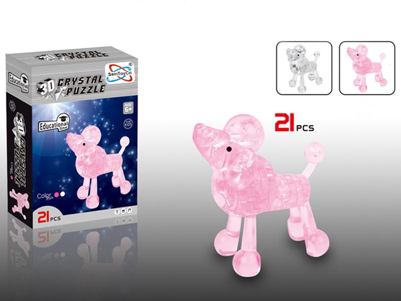 Poodle 3D  From The Crystal Building Block