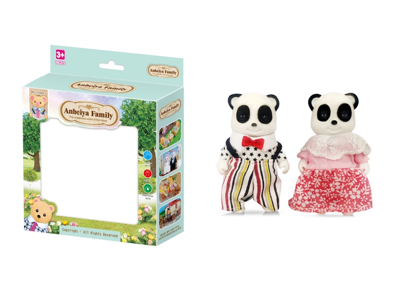 Panda Dolls 2pcs
