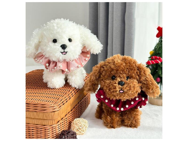 Pearl Collar Curly Dog