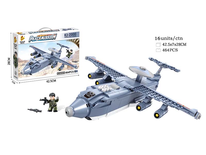 KJ-2000 Airborne Early Warning Aircraft Small Particle Building Blocks 464pcs