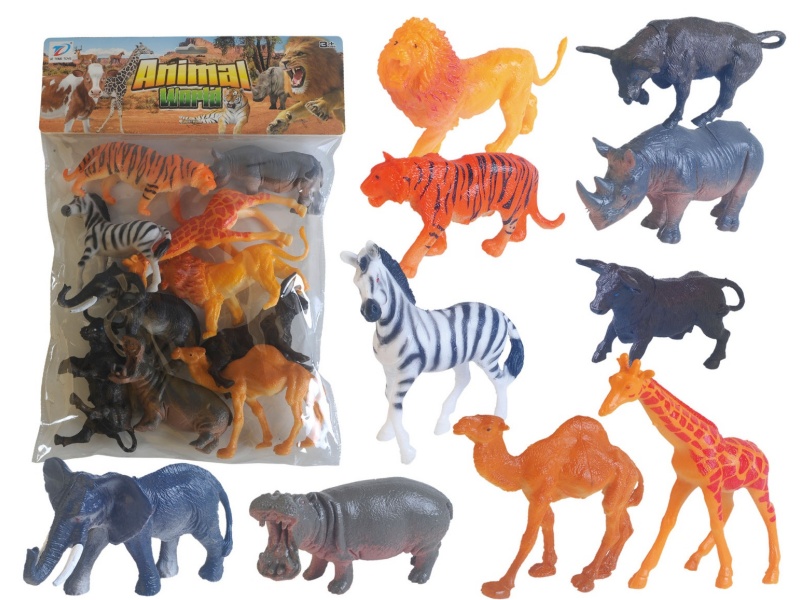 Pvc Simulation Animal 10Pcs